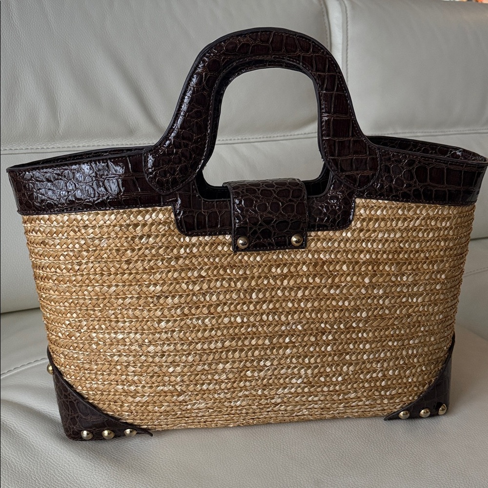 Lilly Pulitzer Lace Ivy Straw Tote Bag - Picture 5 of 17